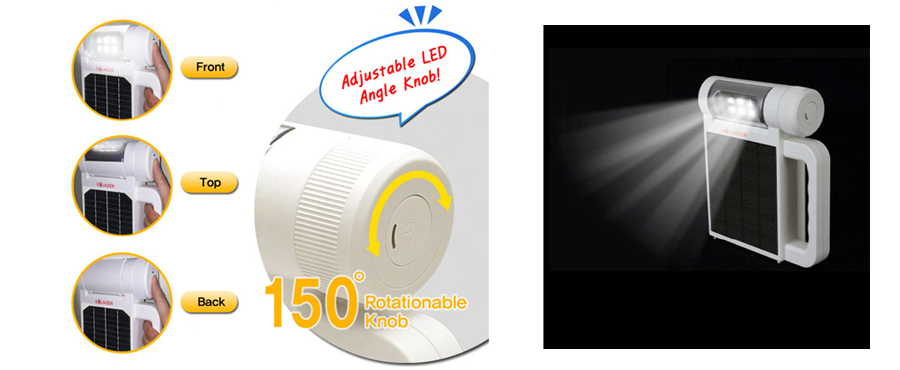 adjustable LED angle knob!